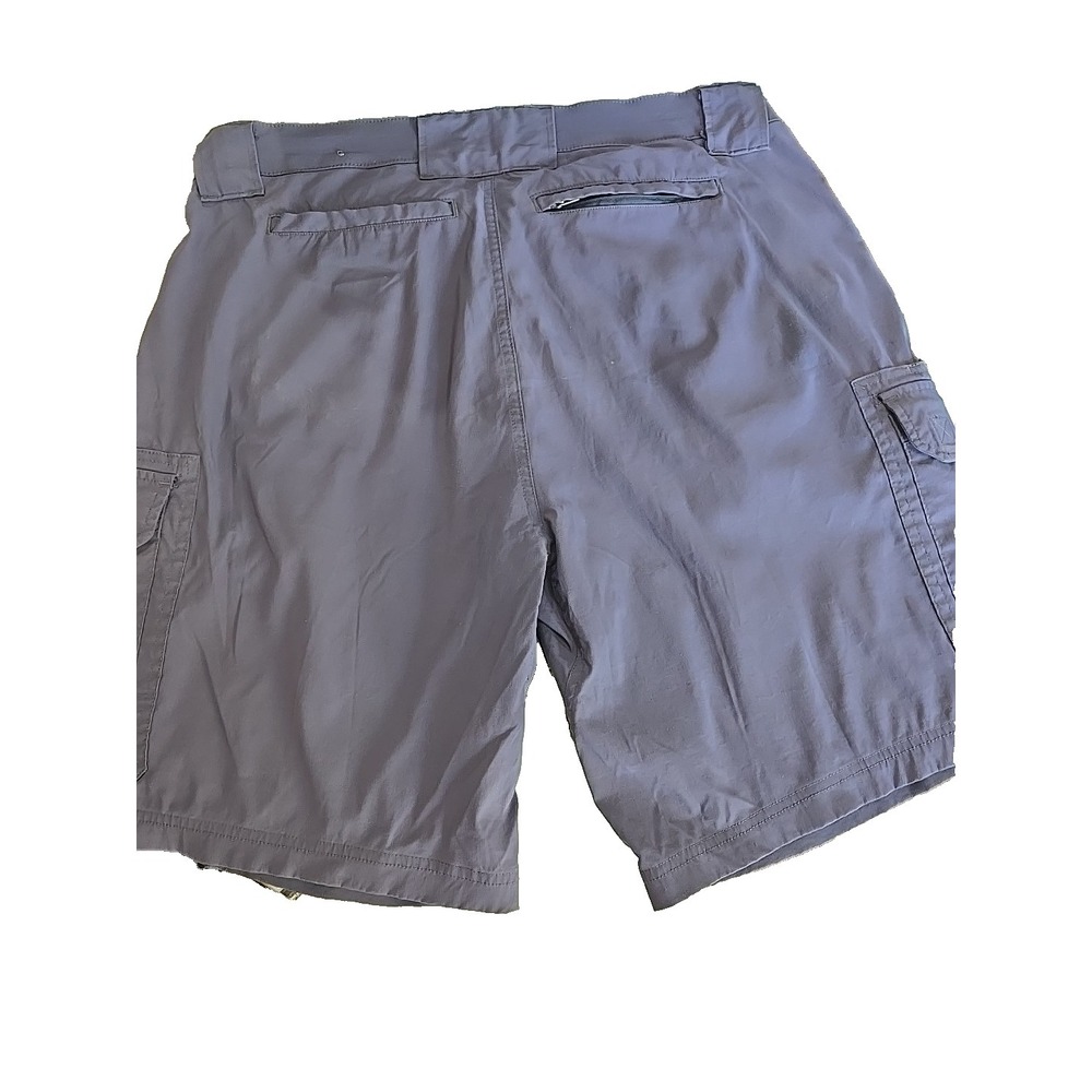 Eddie Bauer Rainier Shorts Men's 36 Blue Hiking Cargo Travex Stretch Tech 10" - Picture 2 of 12